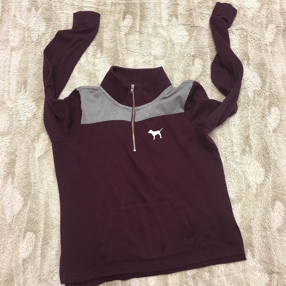 Victoria Secret pink half zip sweater 😍💁